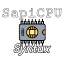 SapiCPU Syntax